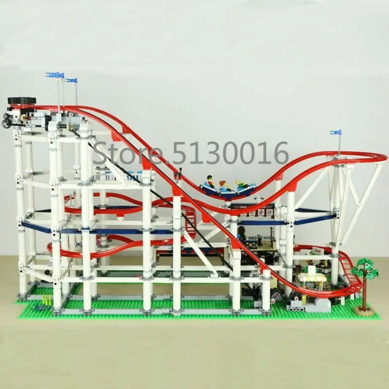 MOC Building Block Set: 15039 Creator Expert Motorized Roller Coaster, Model 15039PF
