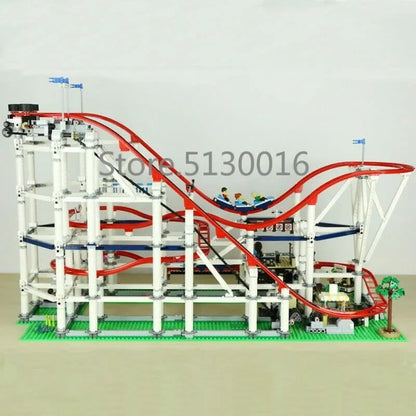 MOC Building Block Set: 15039 Creator Expert Motorized Roller Coaster, Model 15039PF
