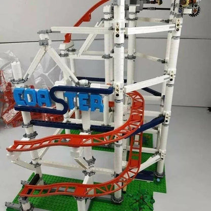 MOC Building Block Set: 15039 Creator Expert Motorized Roller Coaster, Model 15039PF