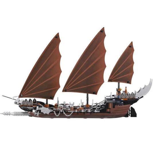 MOC Building Block Set: 16018 Lord Of Ring Pirate Ship Ambush