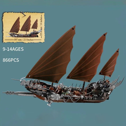MOC Building Block Set: 16018 Lord Of Ring Pirate Ship Ambush