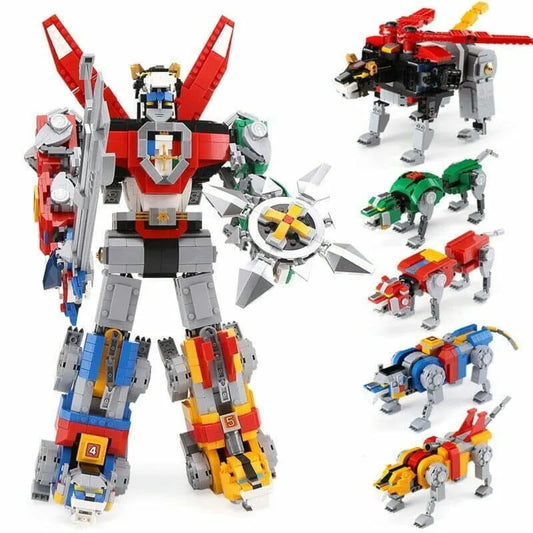 MOC Building Block Set: 16057 Voltron Defender Transformed