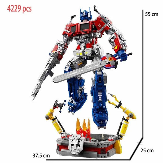 MOC Building Block Set: 6008 Optimus Prime Defender Justice, Model TL6008
