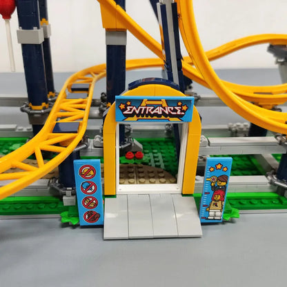 MOC Building Block Set: 66503 Creator Expert Motorized Loop Roller Coaster