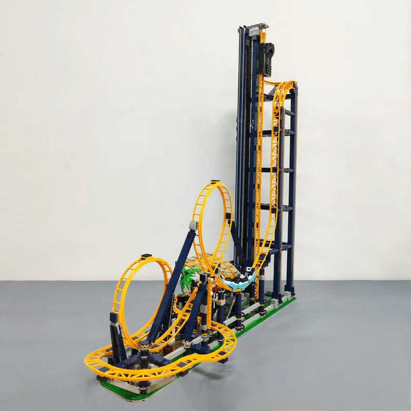 MOC Building Block Set: 66503 Creator Expert Motorized Loop Roller Coaster