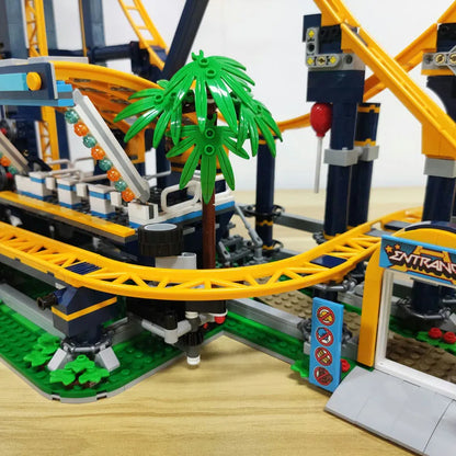 MOC Building Block Set: 66503 Creator Expert Motorized Loop Roller Coaster