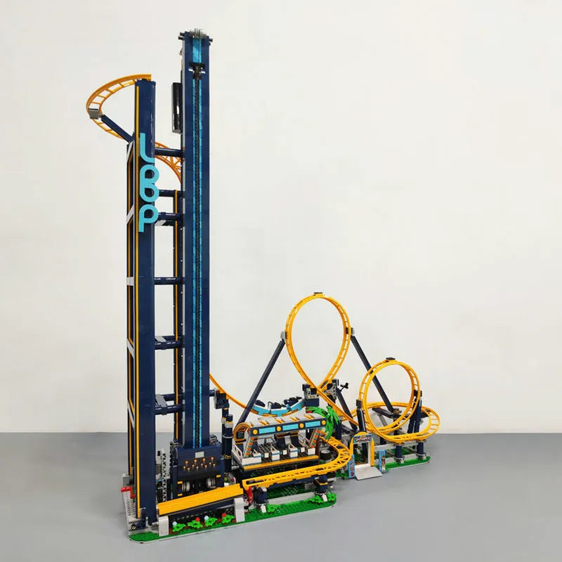 MOC Building Block Set: 66503 Creator Expert Motorized Loop Roller Coaster