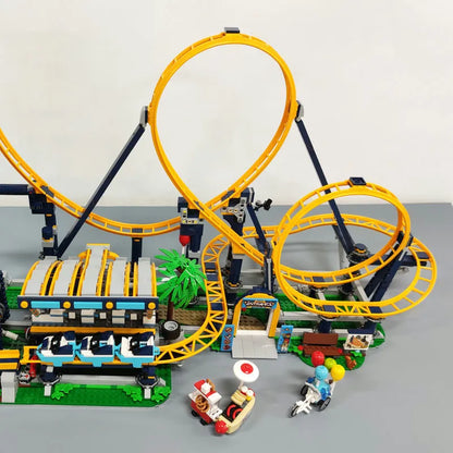 MOC Building Block Set: 66503 Creator Expert Motorized Loop Roller Coaster