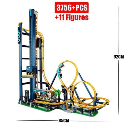 MOC Building Block Set: 66503 Creator Expert Motorized Loop Roller Coaster