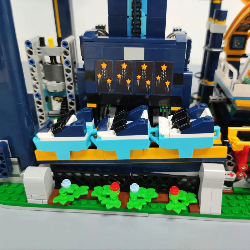 MOC Building Block Set: 66503 Creator Expert Motorized Loop Roller Coaster