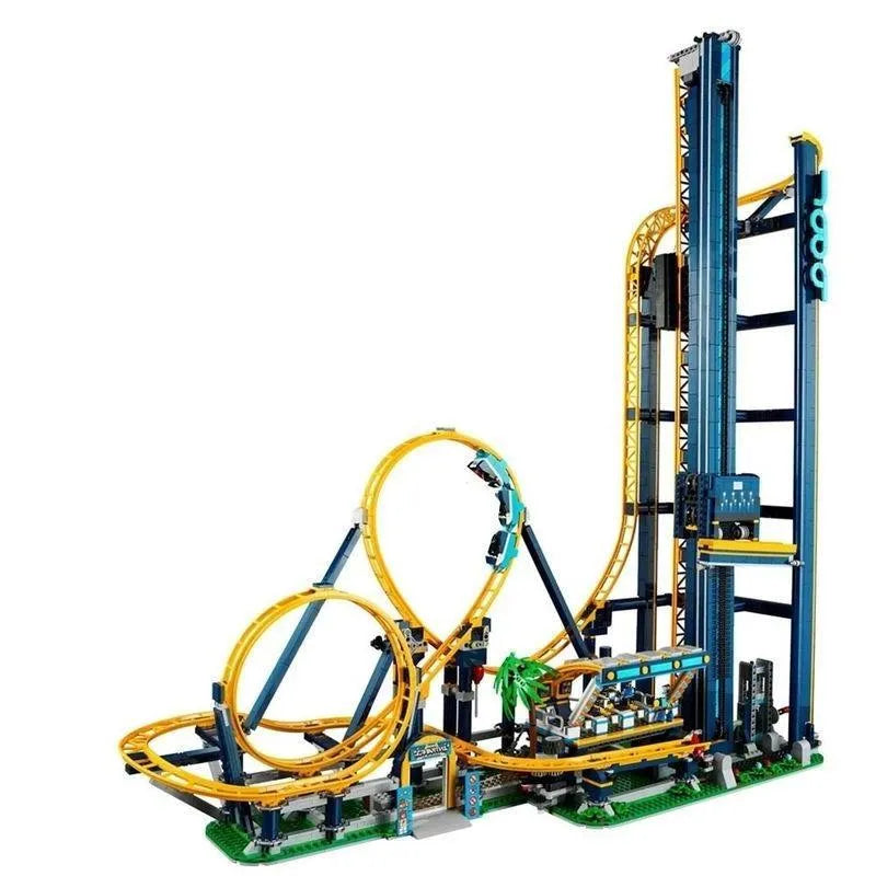MOC Building Block Set: 66503 Creator Expert Motorized Loop Roller Coaster