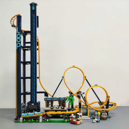 MOC Building Block Set: 66503 Creator Expert Motorized Loop Roller Coaster