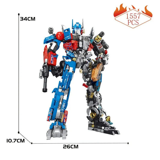 MOC Building Block Set: 7038 Optimus Prime Mecha Justice Robot