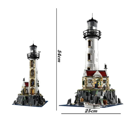 MOC Building Block Set: 92882 Ideas Motorized Light House