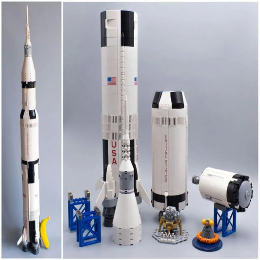 MOC Building Block Set: Apollo Saturn V Space Rocket 37003, Model 37003 / 61001