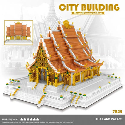 MOC Building Block Set: Thailand Grand Palace, Model 7825ZRK