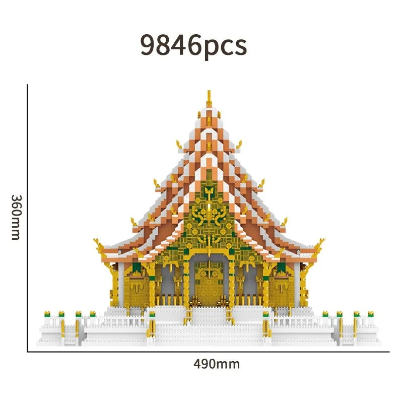 MOC Building Block Set: Thailand Grand Palace, Model 7825ZRK
