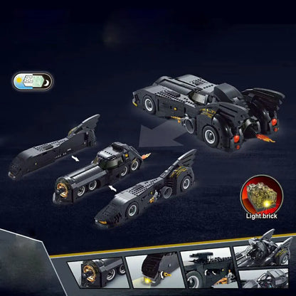 MOC Building Block Set: Batman Movie UCS Batmobile Car, Model 7144