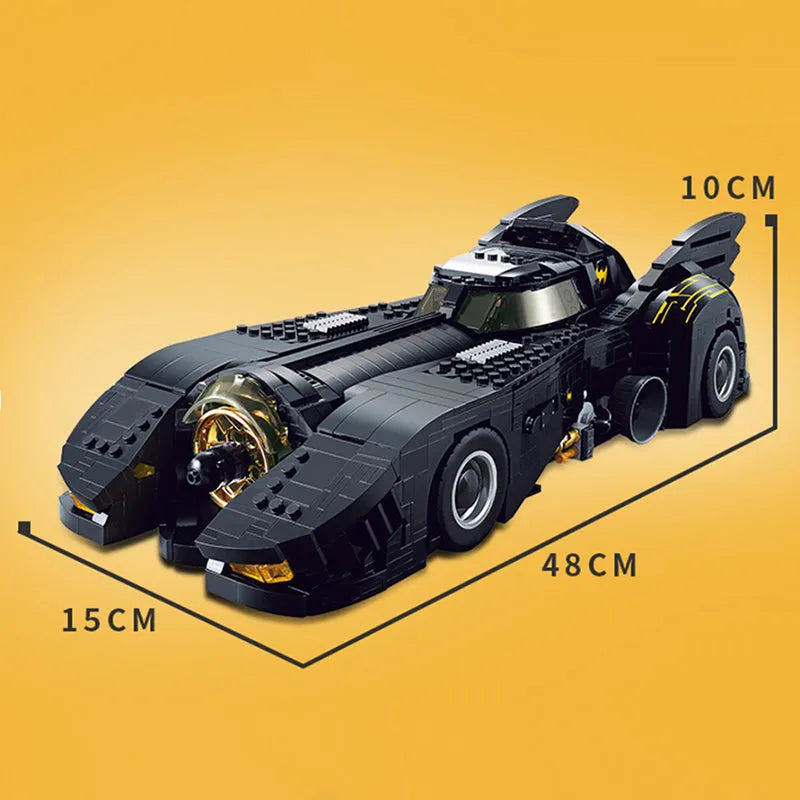 MOC Building Block Set: Batman Movie UCS Batmobile Car, Model 7144