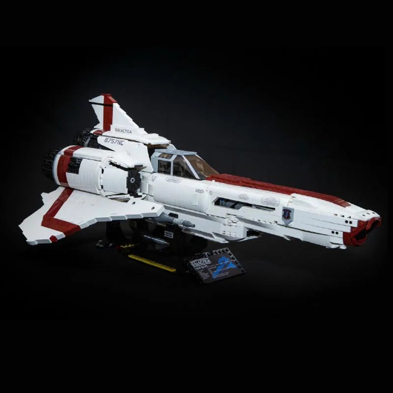 MOC Motorized Building Block Set: Battlestar Galactica Colonial Viper MKII MOC 9424