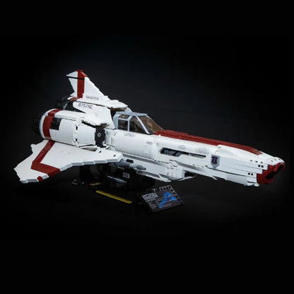MOC Motorized Building Block Set: Battlestar Galactica Colonial Viper MKII MOC 9424
