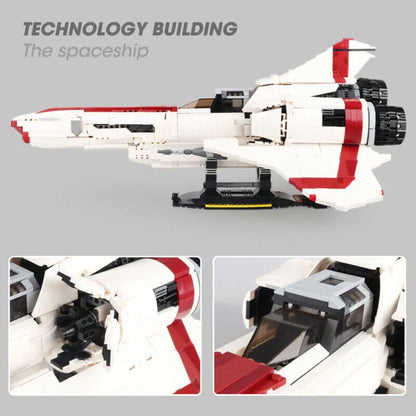 MOC Motorized Building Block Set: Battlestar Galactica Colonial Viper MKII MOC 9424
