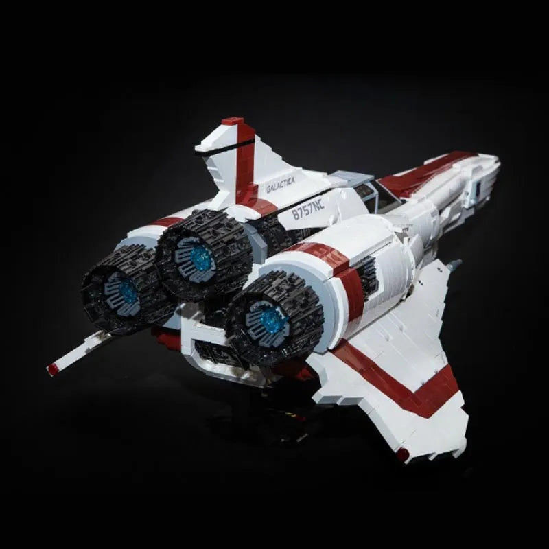 MOC Motorized Building Block Set: Battlestar Galactica Colonial Viper MKII MOC 9424