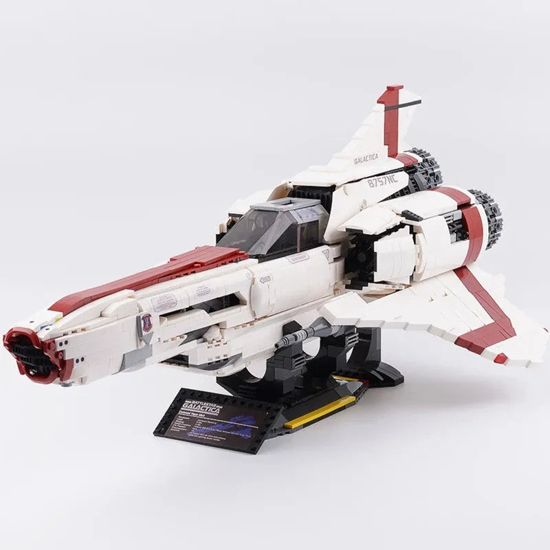 MOC Motorized Building Block Set: Battlestar Galactica Colonial Viper MKII MOC 9424