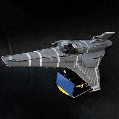 MOC Motorized Building Block Set: Battlestar Galactica UCS Colonial Viper MKII, Model 9424-1