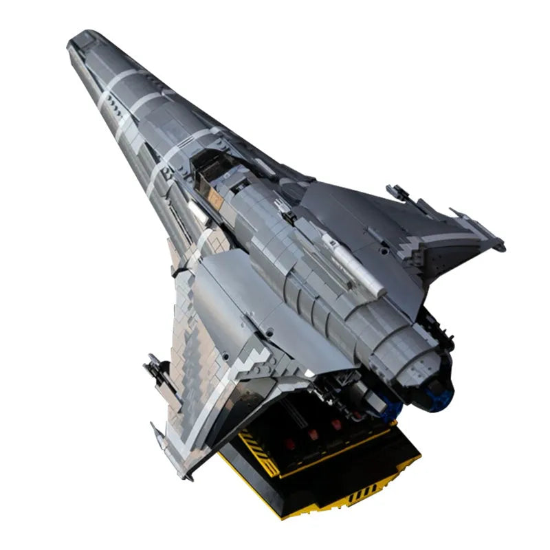 MOC Motorized Building Block Set: Battlestar Galactica UCS Colonial Viper MKII, Model 9424-1