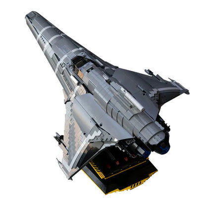MOC Motorized Building Block Set: Battlestar Galactica UCS Colonial Viper MKII, Model 9424-1