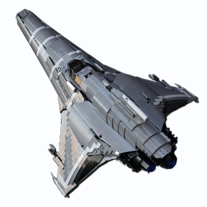 MOC Motorized Building Block Set: Battlestar Galactica UCS Colonial Viper MKII, Model 9424-1