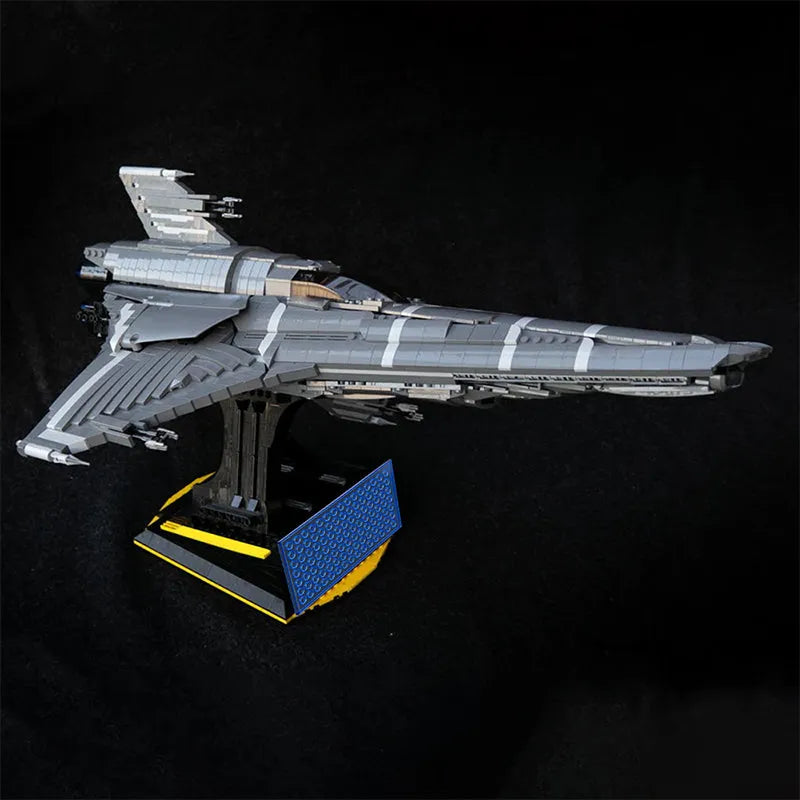 MOC Motorized Building Block Set: Battlestar Galactica UCS Colonial Viper MKII, Model 9424-1