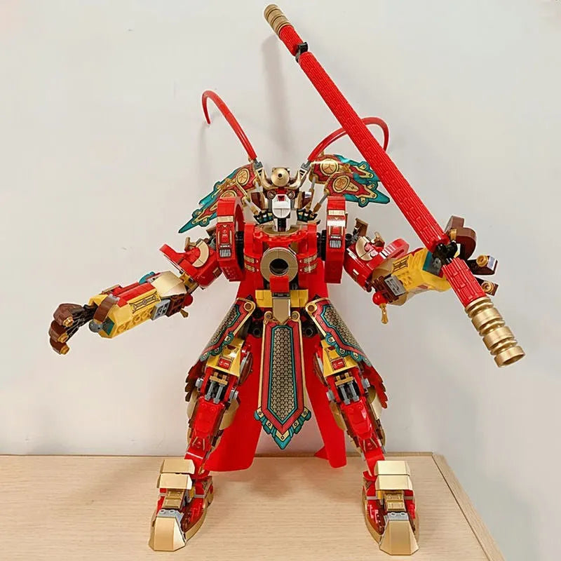 MOC Building Block Set: MOC 70001 Monkey Kid King Warrior Mech