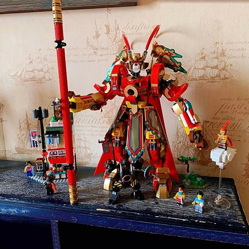 MOC Building Block Set: MOC 70001 Monkey Kid King Warrior Mech