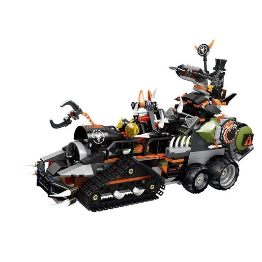 MOC Building Block Set: Ninjago MOC Dieselnaut Dragon Truck, Model A19037