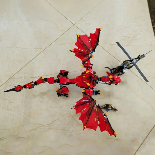 MOC Building Block Set: Ninjago MOC Firstborns Dragon 60098