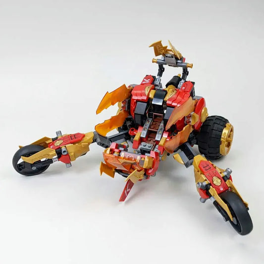 MOC Building Block Set: Ninjago MOC Golden Dragon Raider 60012