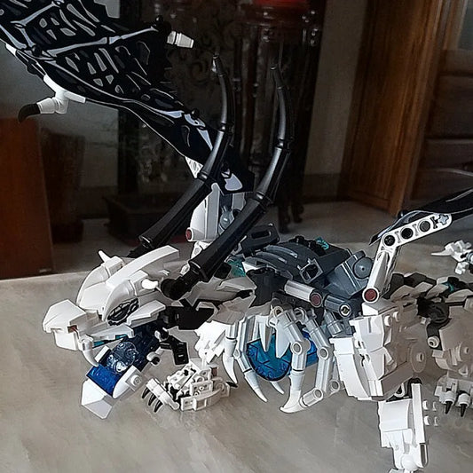 MOC Building Block Set: MOC Ninjago Skull Sorcerer Dragon 7183