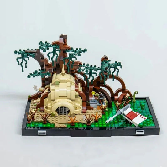 MOC Building Block Set: MOC Star Wars 3233 Jedi Training Diorama