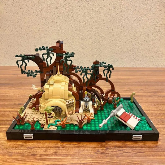 MOC Building Block Set: MOC Star Wars 3233 Jedi Training Diorama