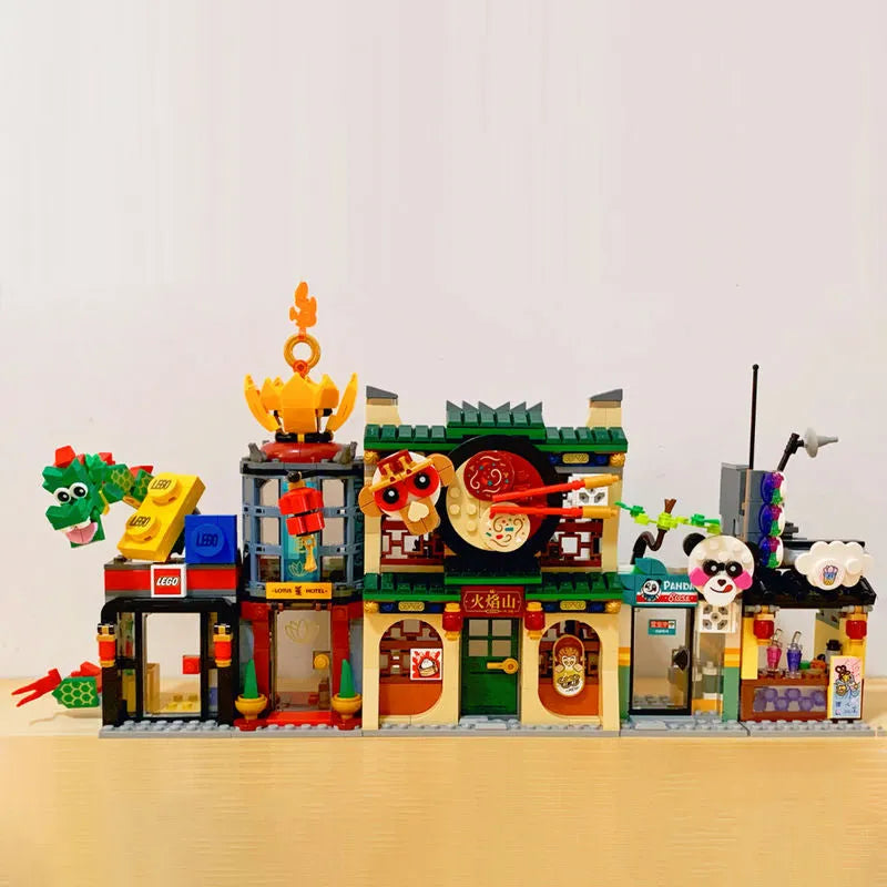 MOC Building Block Set: MOC 86999 Monkie Kid The City of Lanterns