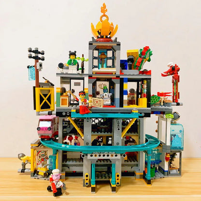 MOC Building Block Set: MOC 86999 Monkie Kid The City of Lanterns