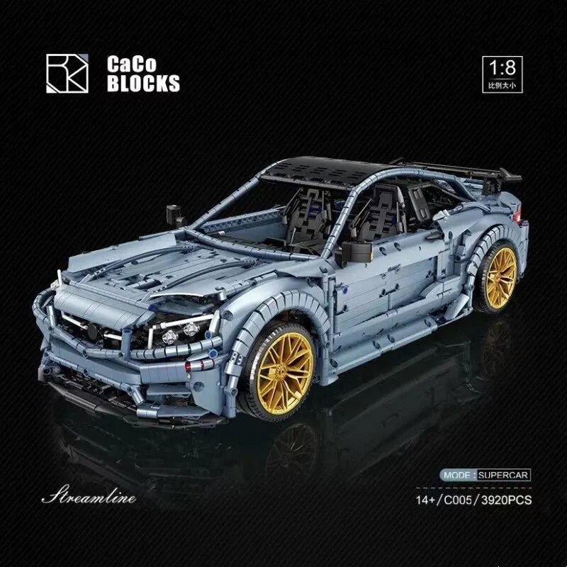 MOC Motorized Building Block Set: C005 Benz C63 AMG Racing Concept Car