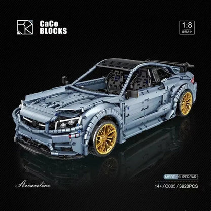 MOC Motorized Building Block Set: C005 Benz C63 AMG Racing Concept Car