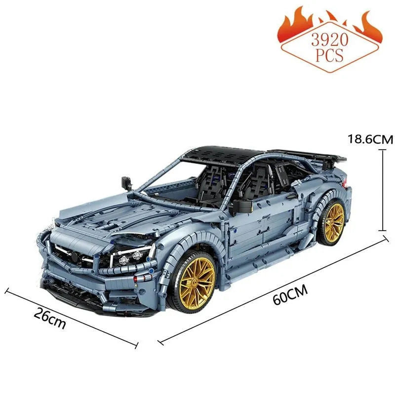 MOC Motorized Building Block Set: C005 Benz C63 AMG Racing Concept Car