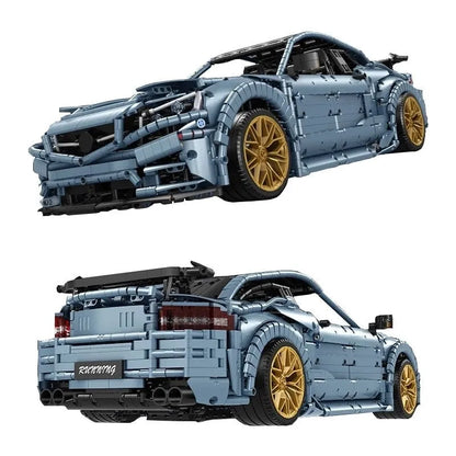MOC Motorized Building Block Set: C005 Benz C63 AMG Racing Concept Car