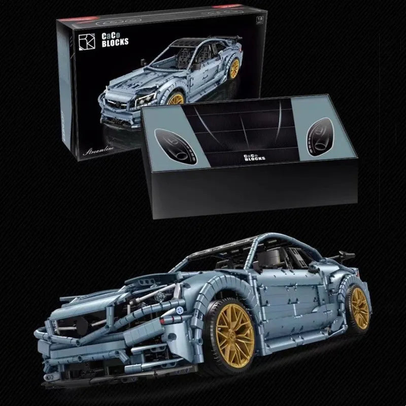 MOC Motorized Building Block Set: C005 Benz C63 AMG Racing Concept Car