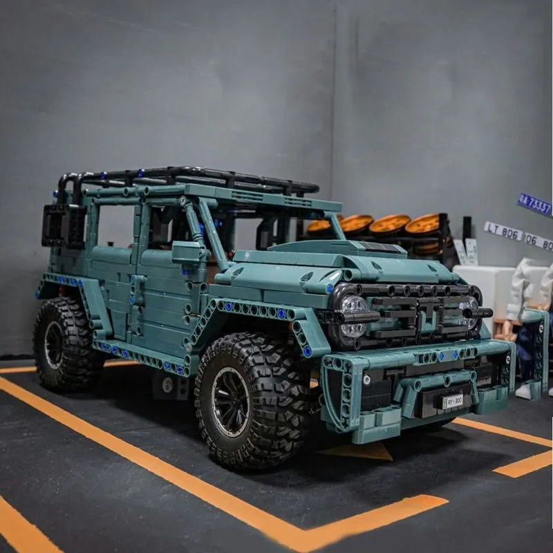 MOC Motorized Building Block Set: C009 RC Concept RY300 Off Road Vehicle SUV, Model C009PF