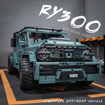 MOC Motorized Building Block Set: C009 RC Concept RY300 Off Road Vehicle SUV, Model C009PF